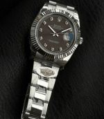 WKD Factory Rolex Datejust 41mm 3235 Movement 904L Steel Dark Grey Face Watch